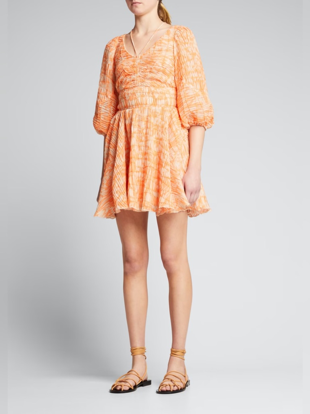 Jonathan Simkhai Lena Mini Dress Size Large - Picture 1 of 6